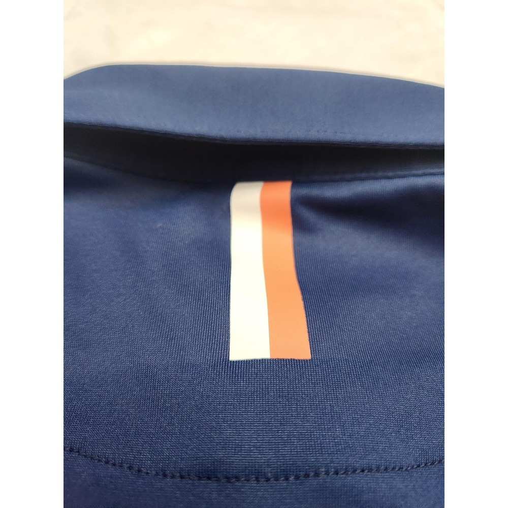 Rhoback Polo Shirt Mens Large Blue Solid Golf Performance Stretch Athletic - Picture 9 of 11